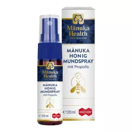 MANUKA HEALTH MGO 400+ Manuka &amp; Spray orale alla propoli, 20 ml