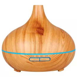 AROMA DIFFUSER Design in legno con LED, 1 pezzo