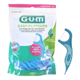 GUM Filo interdentale Easy-Flossers incl. supporto, 90 pezzi