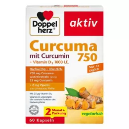 DOPPELHERZ Curcuma 750 capsule, 60 pezzi