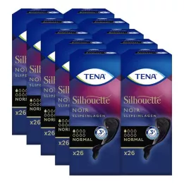 TENA SILHOUETTE Salvaslip normal noir, 26 pezzi