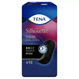 TENA SILHOUETTE Solette mini noir, 18 pezzi