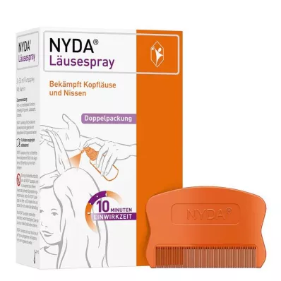 NYDA Spray antipidocchi, 2X50 ml
