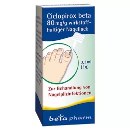 CICLOPIROX beta 80 mg/g principio attivo smalto per unghie, 3,3 ml