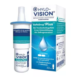 HYLO-VISION Safedrop Plus gli per gli occhi, 10 ml
