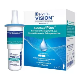 HYLO-VISION SafeDrop Plus collirio, 2X10 ml