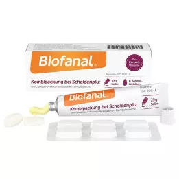 BIOFANAL Confezione combinata per infezioni vaginali da lievito Vagtab.+unguento, 1 P