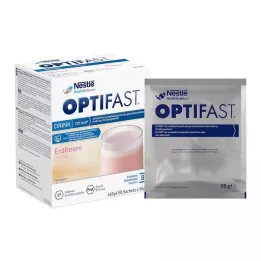 OPTIFAST Bevanda alla fragola in polvere, 8X55 g