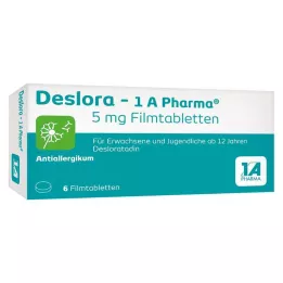 DESLORA-1A Pharma 5 mg compresse rivestite con film, 6 pz