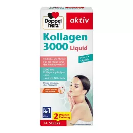 DOPPELHERZ Collagen 3000 Liquid Sticks, 14 pz