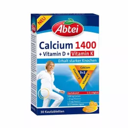 ABTEI Calcio 1400+Vitamina D3+K Compresse masticabili, 30 pz