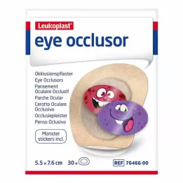 LEUKOPLAST OCCLUSOR EYE 5.5 CMX7.6 CM, 30 pz