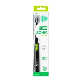Gum Sonic Daily Sound Spazzolino da denti Nero, 1 pz
