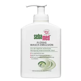 Sebamed Emulsione liquida di lavaggio con oliva con dispenser, 200 ml