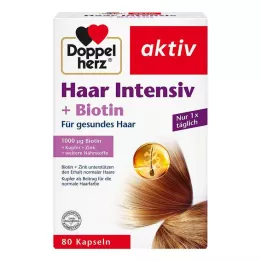 DOPPELHERZ Capsule Hair Intensive+Biotin, 80 pz