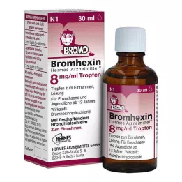 BROMHEXIN Hermes Arzneimittel 8 mg/ml gocce, 30 ml