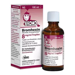 BROMHEXIN Hermes Arzneimittel 8 mg/ml gocce, 100 ml