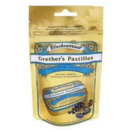 Ricarica per busta di pastiglia zuccherata dorata al ribes nero Grethers (100 g)