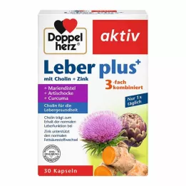 DOPPELHERZ Liver plus con capsule di colina+zinco, 30 pz