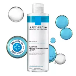 ROCHE-POSAY Fluido detergente micellare infuso di olio, 400 ml