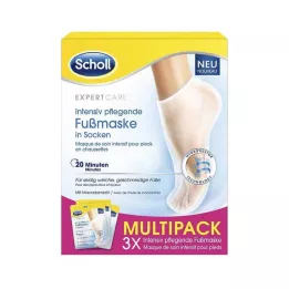 SCHOLL Maschera piedi nutriente intensiva in calzini, 3X2 pz
