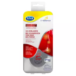 SCHOLL 3/4 inserisce il tallone e il dolore 37-39.5, 1x2 pz