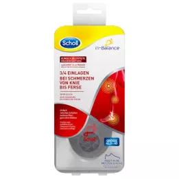 SCHOLL 3/4 inserisce il tallone e il dolore al ginocchio 42,5-45, 1 xpz