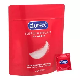 DUREX Feeling Real Preservativi ultrasottili, 40 pezzi