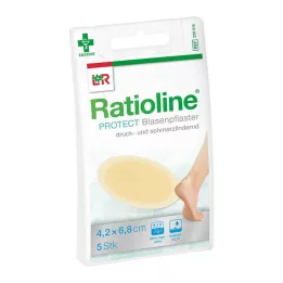 RATIOLINE Cerotto protettivo per vesciche 4,2x6,8 cm, 5 pz