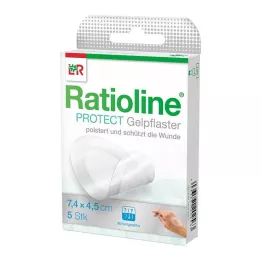 RATIOLINE cerotto protettivo in gel 4,5x7,4 cm, 5 pz