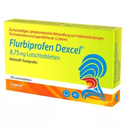 FLURBIPROFEN Dexcel 8,75 mg pastiglie, 24 pz