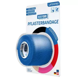 PFLASTERBANDAGE latex -free BUDDYCARE MED blu, 1 pz