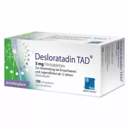 DESLORATADIN TAD Compresse rivestite con film da 5 mg, 100 pz