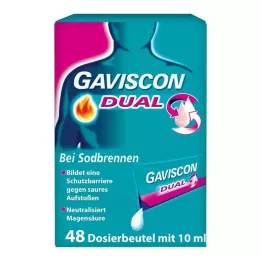 GAVISCON Dual 500mg/213mg/325mg Sosp. in bustina, 48X10 ml