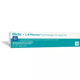 Diclo - 1 A Pharma Gel antidolorifico 10 mg / g Gel, 50 g