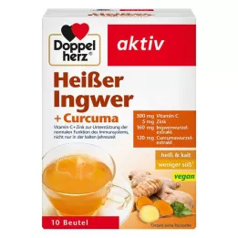 DOPPELHERZ bustine di zenzero piccante e curcuma, 10 pz