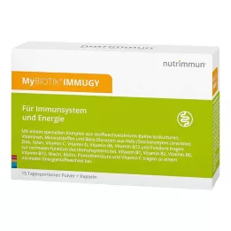 MYBIOTIK IMMUGY Confezione combinata 15x2 g+30 capsule, 1 pz