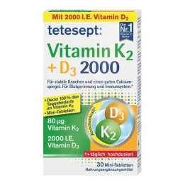 Tetesept Vitamina K2+D3 2000 compresse (30 pezzi)