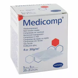 MEDICOMP Tessuto non tessuto sterile 5x5 cm 4 strati, 25X2 pz