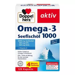 DOPPELHERZ Olio di pesce di mare Omega-3 1000 capsule, 120 pz
