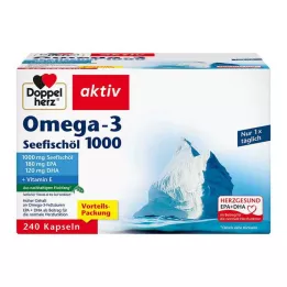DOPPELHERZ Olio di pesce di mare Omega-3 1000 capsule, 240 pz