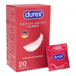 DUREX Preservativi classici Gefühlsecht, 20 pezzi