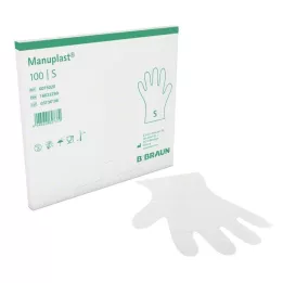MANUPLAST una volta guanti PE Gr.S, 100 pz