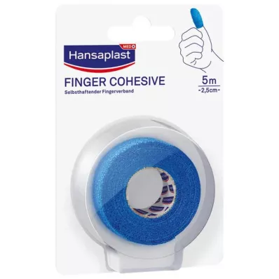HANSAPLAST Benda per dita autoadesiva 2,5 cm x 5 m blu, 1 pezzo HANSAPLAST Benda per dita autoadesiva 2,5 cm x 5 m blu, 1 pezzo