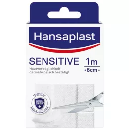HANSAPLAST Cerotto Sensitive ipoallergenico 6 cm x 1 m, 1 pezzo