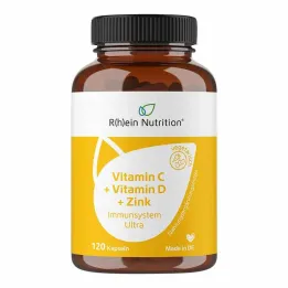 Capsule Ultra Vitamina C + Vitamina D + Zinco Sistema Immunitario, 120 pz