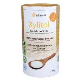 Polvere sostitutiva dello zucchero Miradent a base di xilitolo, 1000 g