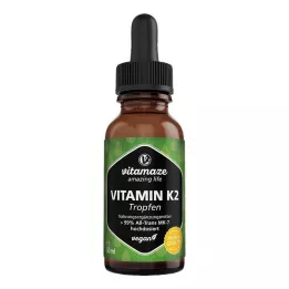 VITAMIN K2 MK7 gocce ad alto dosaggio vegano, 50 ml