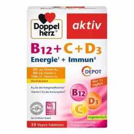 DOPPELHERZ B12+C+D3 Depot compresse attive, 30 pz