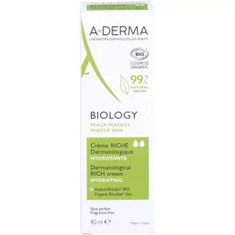 A-DERMA crema biologica riccamente dermatologicamente, 40 ml